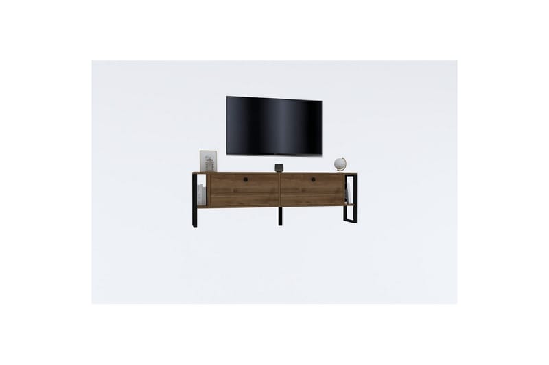 Ahu Tv-bänk 160 cm - Valnöt - Möbler - TV- & Mediamöbler - TV bänk & mediabänk