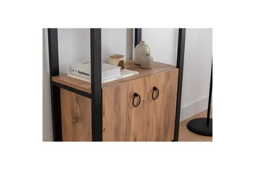 Albuferia Bokhylla 64 cm - Natur/Svart - Förvaring - Hylla - Bokhylla