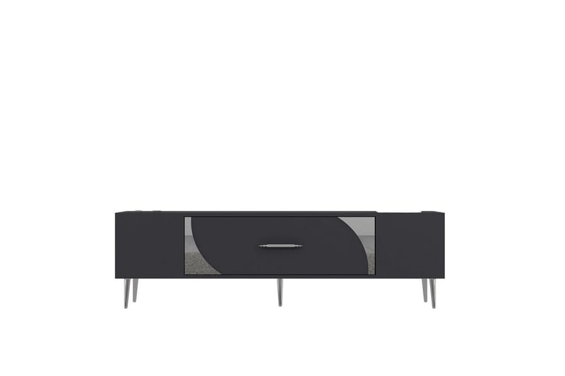 Aldor Tv-bänk 150 cm, Antracit/Silver