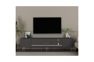 Aldor Tv-bänk 150 cm - Antracit/Silver - Möbler - TV- & Mediamöbler - TV bänk & mediabänk