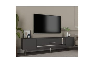 Aldor Tv-bänk 150 cm - Antracit/Silver - Möbler - TV- & Mediamöbler - TV bänk & mediabänk