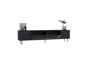 Aldor Tv-bänk 150 cm - Antracit/Silver - Möbler - TV- & Mediamöbler - TV bänk & mediabänk