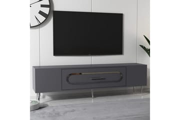 Aldor Tv-bänk 150 cm - Antracit/Silver - Möbler - TV- & Mediamöbler - TV bänk & mediabänk