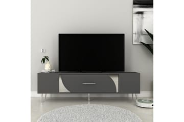 Aldor Tv-bänk 150 cm - Antracit/Silver - Möbler - TV- & Mediamöbler - TV bänk & mediabänk