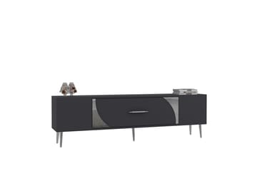 Aldor Tv-bänk 150 cm - Antracit/Silver - Möbler - TV- & Mediamöbler - TV bänk & mediabänk