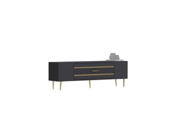 Anira Tv-bänk 150 cm - Antracit/Guld - Möbler - TV- & Mediamöbler - TV bänk & mediabänk