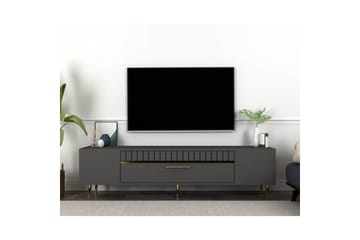 Anira Tv-bänk 150 cm - Antracit/Guld - Möbler - TV- & Mediamöbler - TV bänk & mediabänk