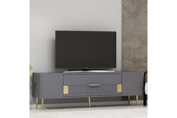 Anira Tv-bänk 150 cm - Antracit/Guld - Möbler - TV- & Mediamöbler - TV bänk & mediabänk