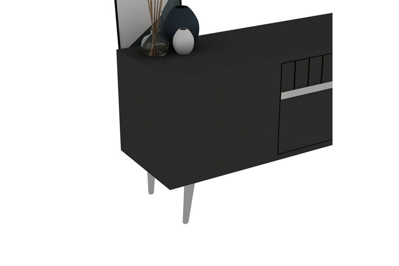 Anira Tv-bänk 150 cm - Antracit/Silver - Möbler - TV- & Mediamöbler - TV bänk & mediabänk