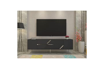 Anira Tv-bänk 150 cm - Antracit/Silver - Möbler - TV- & Mediamöbler - TV bänk & mediabänk