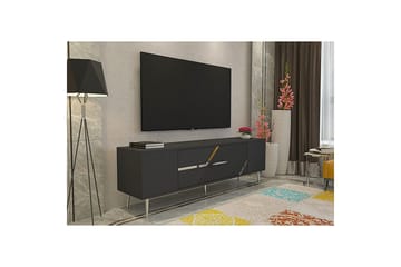 Anira Tv-bänk 150 cm - Antracit/Silver - Möbler - TV- & Mediamöbler - TV bänk & mediabänk