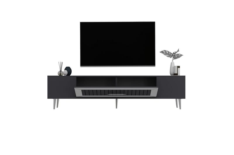 Anira Tv-bänk 150 cm - Antracit/Silver - Möbler - TV- & Mediamöbler - TV bänk & mediabänk