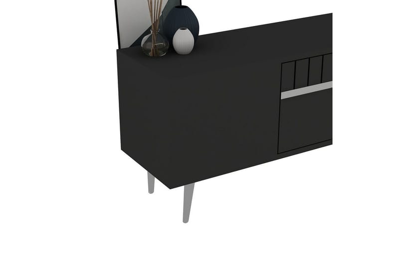 Anira Tv-bänk 150 cm - Antracit/Silver - Möbler - TV- & Mediamöbler - TV bänk & mediabänk