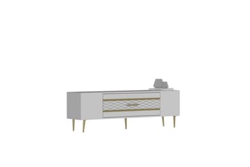 Anira Tv-bänk 150 cm - Vit/Guld - Möbler - TV- & Mediamöbler - TV bänk & mediabänk