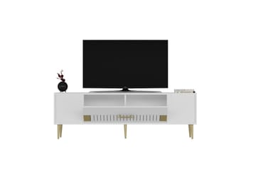 Anira Tv-bänk 150 cm - Vit/Guld - Möbler - TV- & Mediamöbler - TV bänk & mediabänk