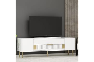 Anira Tv-bänk 150 cm - Vit/Guld - Möbler - TV- & Mediamöbler - TV bänk & mediabänk