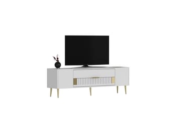 Anira Tv-bänk 150 cm - Vit/Guld - Möbler - TV- & Mediamöbler - TV bänk & mediabänk