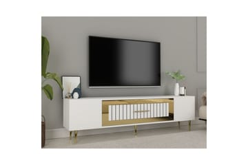 Anira Tv-bänk 150 cm - Vit/Guld - Möbler - TV- & Mediamöbler - TV bänk & mediabänk