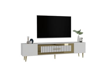 Anira Tv-bänk 150 cm - Vit/Guld - Möbler - TV- & Mediamöbler - TV bänk & mediabänk