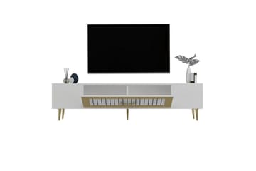 Anira Tv-bänk 150 cm - Vit/Guld - Möbler - TV- & Mediamöbler - TV bänk & mediabänk