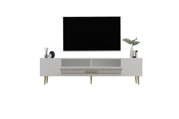 Anira Tv-bänk 150 cm - Vit/Guld - Möbler - TV- & Mediamöbler - TV bänk & mediabänk