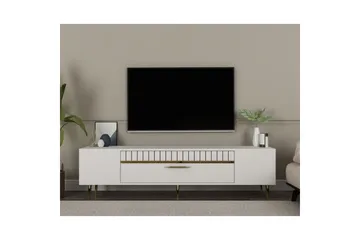 Anira Tv-bänk 150 cm - Vit/Guld - Möbler - TV- & Mediamöbler - TV bänk & mediabänk