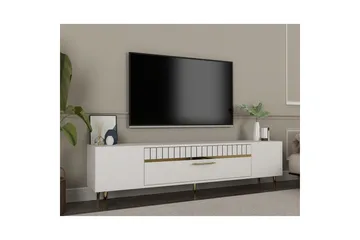 Anira Tv-bänk 150 cm - Vit/Guld - Möbler - TV- & Mediamöbler - TV bänk & mediabänk