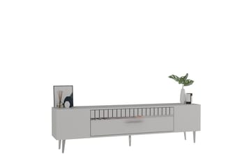 Anira Tv-bänk 150 cm - Vit/Silver - Möbler - TV- & Mediamöbler - TV bänk & mediabänk