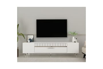 Anira Tv-bänk 150 cm - Vit/Silver - Möbler - TV- & Mediamöbler - TV bänk & mediabänk