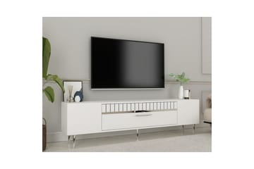 Anira Tv-bänk 150 cm - Vit/Silver - Möbler - TV- & Mediamöbler - TV bänk & mediabänk