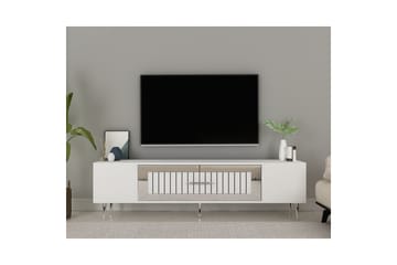 Anira Tv-bänk 150 cm - Vit/Silver - Möbler - TV- & Mediamöbler - TV bänk & mediabänk