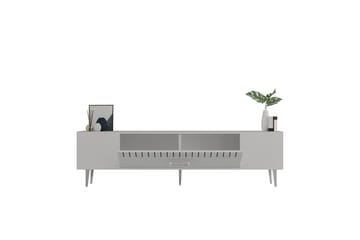 Anira Tv-bänk 150 cm - Vit/Silver - Möbler - TV- & Mediamöbler - TV bänk & mediabänk