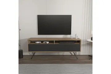 Anvor Tv-bänk 140 cm - Valnöt/Svart - Möbler - TV- & Mediamöbler - TV bänk & mediabänk