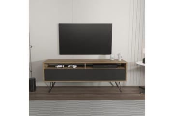 Anvor Tv-bänk 140 cm - Valnöt/Svart - Möbler - TV- & Mediamöbler - TV bänk & mediabänk