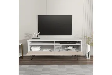 Anvor Tv-bänk 140 cm - Vit/Beige - Möbler - TV- & Mediamöbler - TV bänk & mediabänk