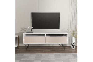 Anvor Tv-bänk 140 cm - Vit/Beige - Möbler - TV- & Mediamöbler - TV bänk & mediabänk