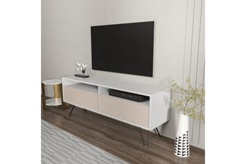 Anvor Tv-bänk 140 cm - Vit/Beige - Möbler - TV- & Mediamöbler - TV bänk & mediabänk