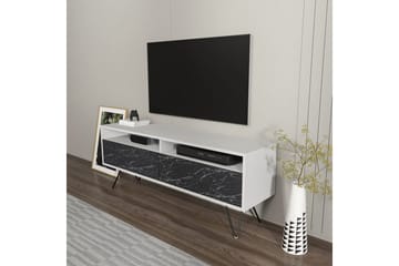 Anvor Tv-bänk 140 cm - Vit/Svart - Möbler - TV- & Mediamöbler - TV bänk & mediabänk