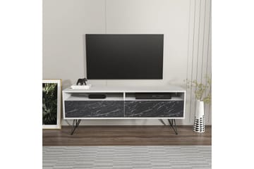 Anvor Tv-bänk 140 cm - Vit/Svart - Möbler - TV- & Mediamöbler - TV bänk & mediabänk