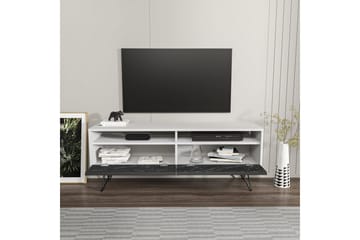 Anvor Tv-bänk 140 cm - Vit/Svart - Möbler - TV- & Mediamöbler - TV bänk & mediabänk