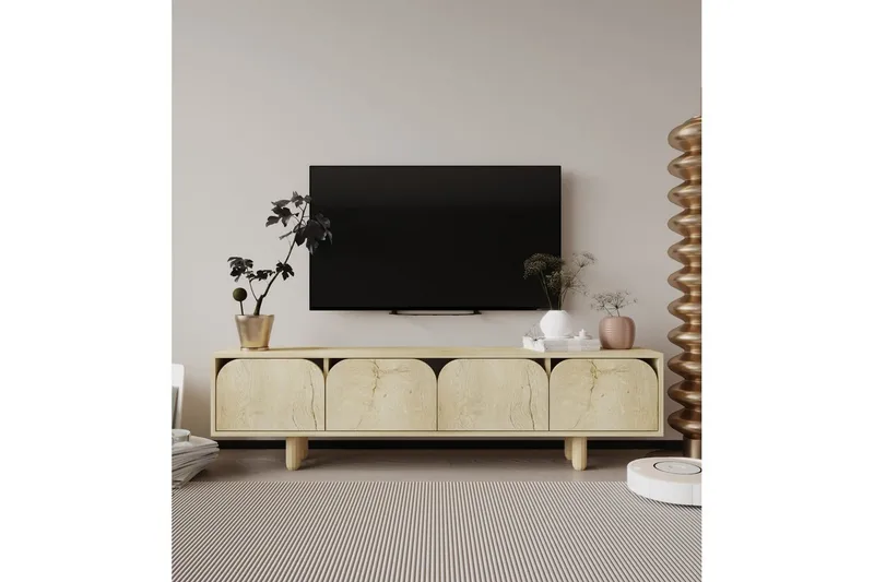 Arvo Tv-bänk 180x30 cm - Brun - Möbler - TV- & Mediamöbler - TV bänk & mediabänk