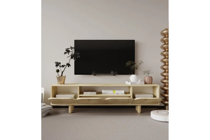 Arvo Tv-bänk 180x30 cm - Brun - Möbler - TV- & Mediamöbler - TV bänk & mediabänk