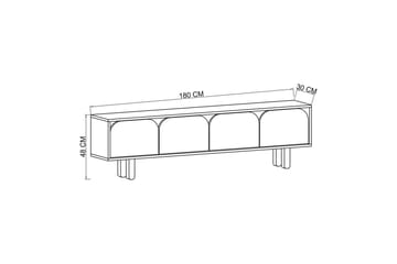 Arvo Tv-stativ 180x30 cm - Brun - Möbler - TV- & Mediamöbler - Mediastativ & väggfäste - Tv-stativ & Tv-väggfäste