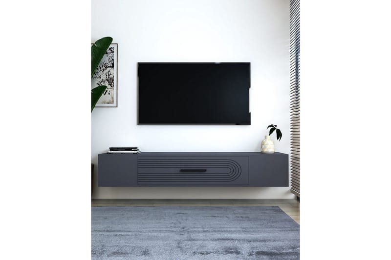 Avryn Tv-bänk 150 cm - Antracit - Möbler - TV- & Mediamöbler - TV bänk & mediabänk