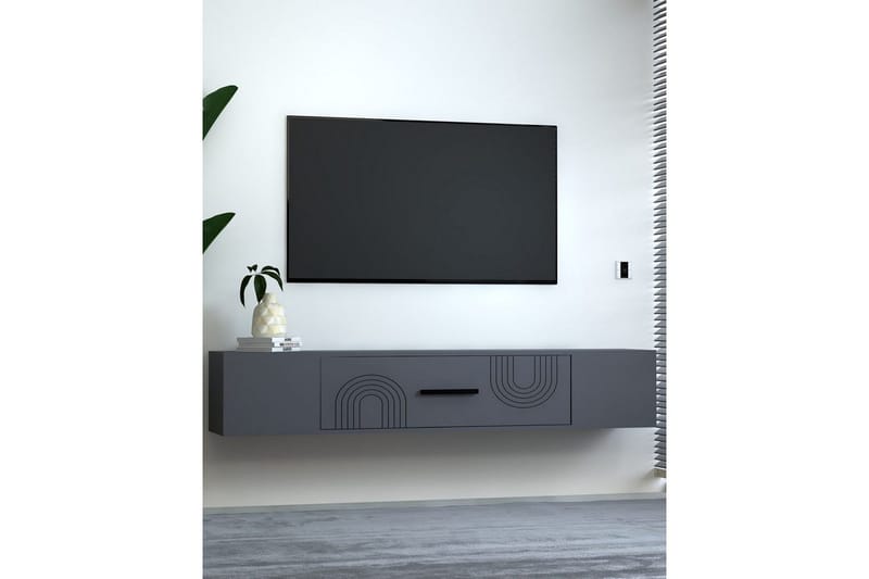 Avryn Tv-bänk 150 cm - Antracit - Möbler - TV- & Mediamöbler - TV bänk & mediabänk