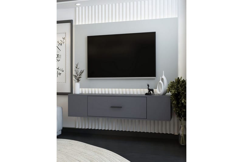 Avryn Tv-bänk 150 cm - Antracit - Möbler - TV- & Mediamöbler - TV bänk & mediabänk