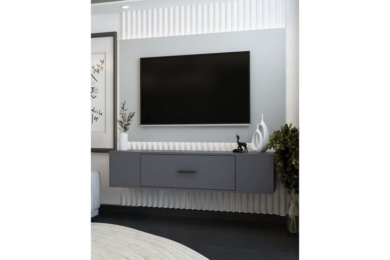 Avryn Tv-bänk 150 cm - Antracit - Möbler - TV- & Mediamöbler - TV bänk & mediabänk