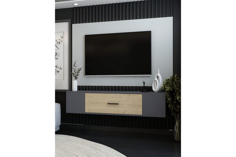 Avryn Tv-bänk 150 cm - Antracit - Möbler - TV- & Mediamöbler - TV bänk & mediabänk