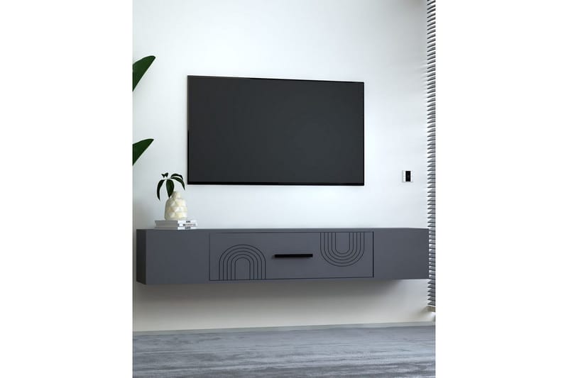 Avryn Tv-bänk 150 cm - Antracit - Möbler - TV- & Mediamöbler - TV bänk & mediabänk