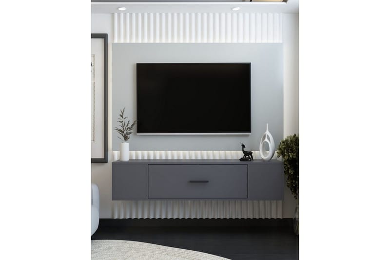 Avryn Tv-bänk 150 cm - Antracit - Möbler - TV- & Mediamöbler - TV bänk & mediabänk